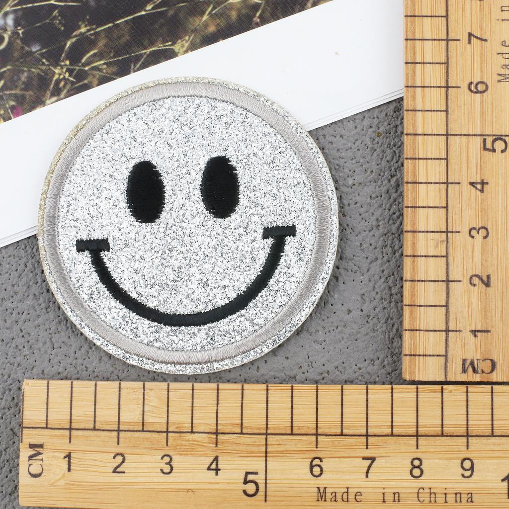 Gypsy Smiley Face Embroidery Cloth Sticker Pentagram Patch Sticker Computer Embroidery Label Clothes Decoration Expression Subsidy Ironing