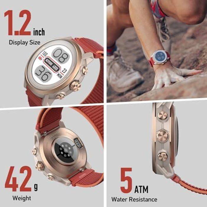 Montre GPS Outdoor - COROS - APEX 2 - Écran Saphir 1.2 Pouce - Titane - 14 Jours Autonomie