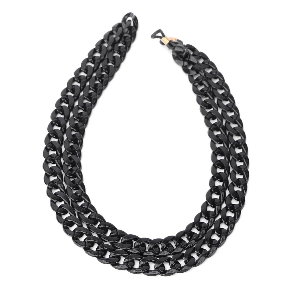 Acrylic Eyeglass Chain Glasses Chain Holder AntiSlip Sunglass Strap String Black