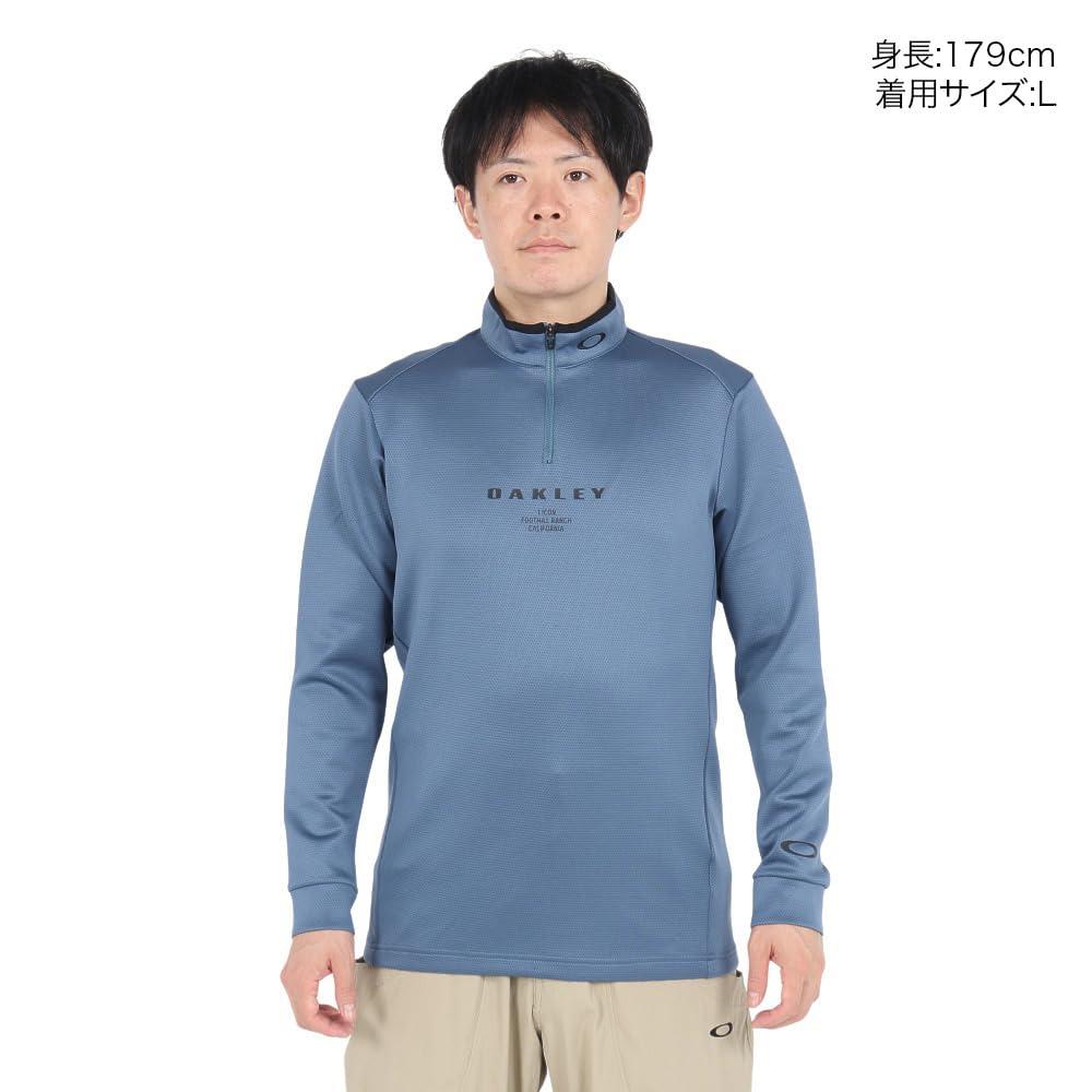 Oakley Modern Pleasant LS Mock Dark Aqua XL Size 6.0 (66Y) (Japanese 2XL)