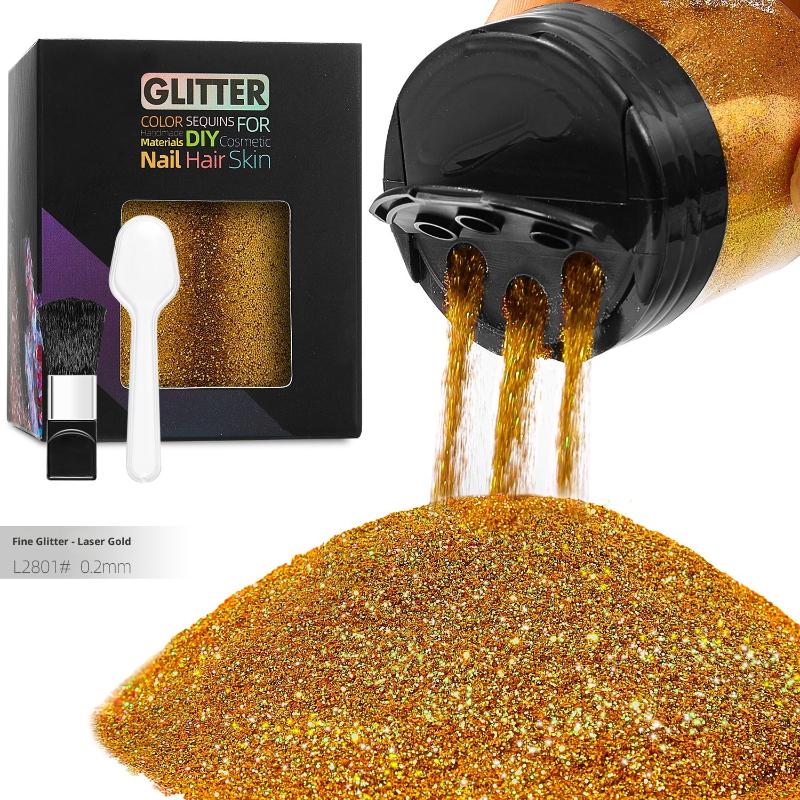 Multicolored Nail Glitter Powder Fine Glitter Metallic Iridescent Glitter For Resin, Crafts, Christmas Decor Tumbler Diy Crafts 100g золотой