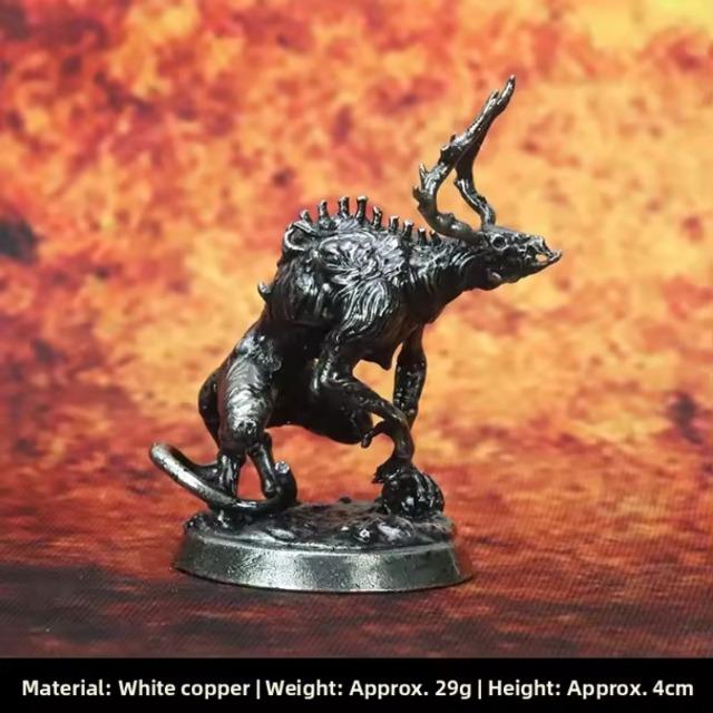 Cupronickel Metal Demon Undead Miniatures Fantasy RPG Tabletop Game Figures for Pathfinder & Similar Tabletop Gaming