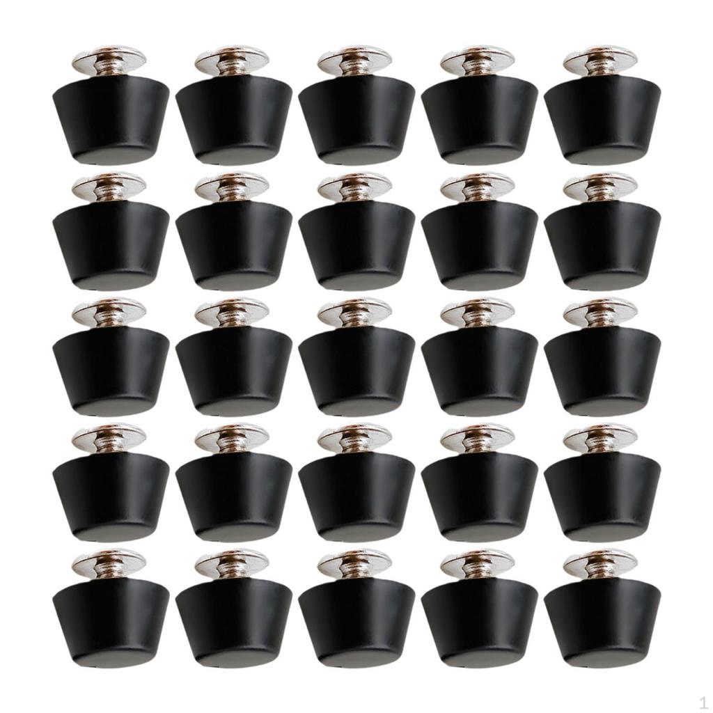 25 Pieces 12mm Screw Back Rivets Studs Alloy Nailhead Round Flat for Jackets