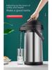 Compact Stainless Steel Press Type Thermos with Integrated Air Pressure