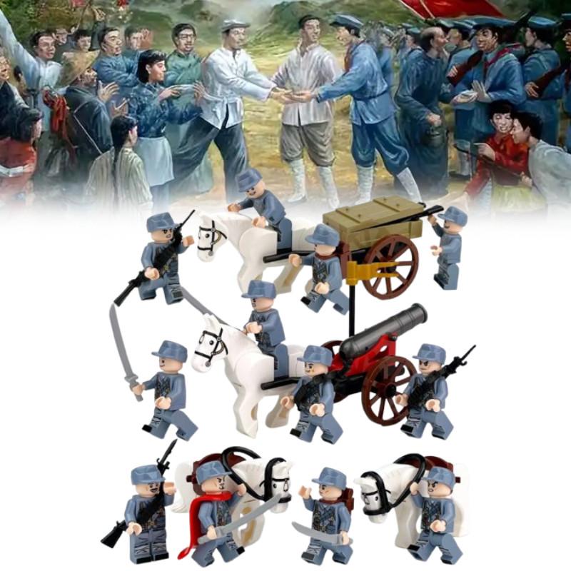 Soldaten Rote Armee Baustein-Set Actionfiguren Früherziehungsspielzeug Geschenk