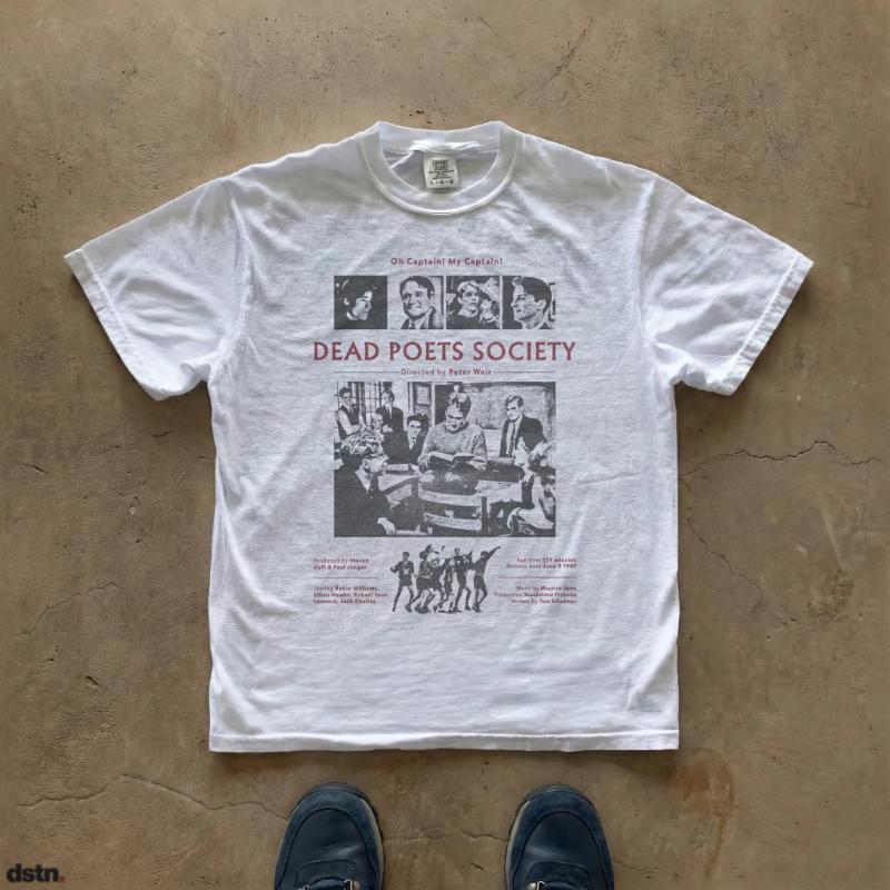 Tote Dichter Gesellschaft T-Shirt Filmplakat Grafik T-Shirt