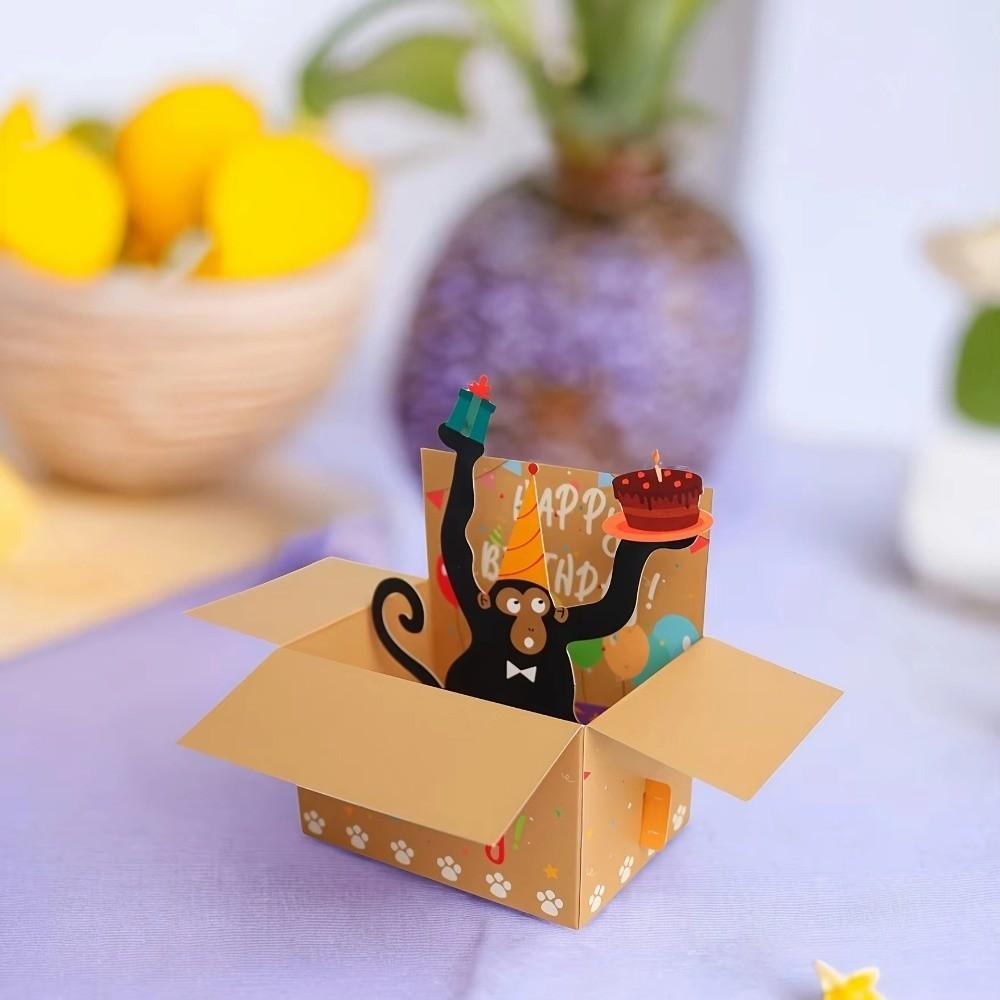 Funny 3D Birthday Greeting Card Happy Birthday Card  For Travel Family Gatherings Friends