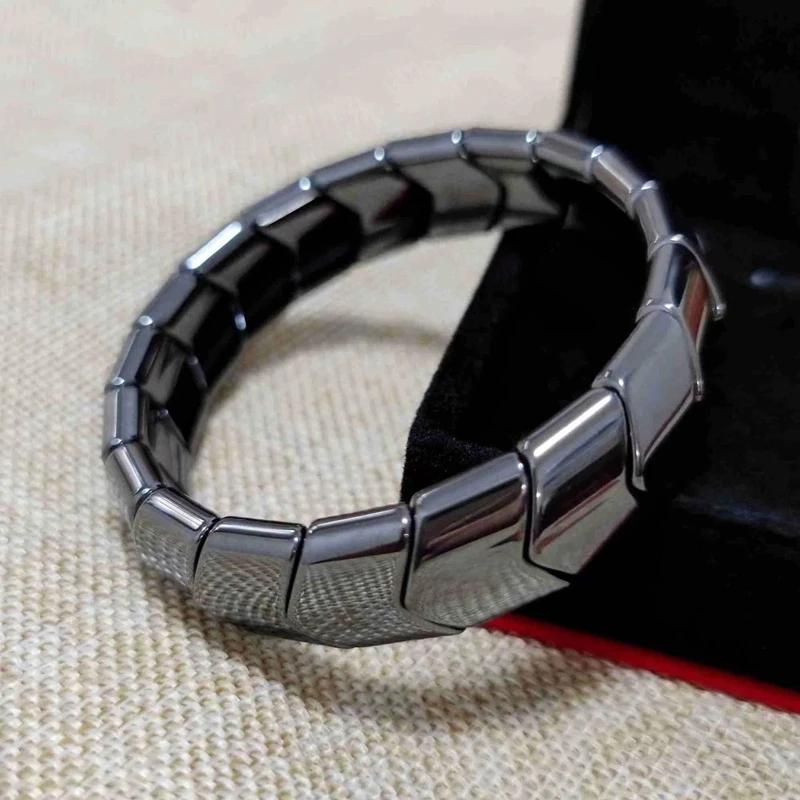 New Arrow Hematite Bracelets Men Weight Loss Magnetic Therapy Bracelets for Women Stretch Health Care Bracelet Couple Jewelry