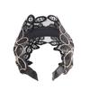 Adjustable Toothed Broadside Floral Printed Non-slip Head Hoop Hair Bands Headband Hair Accessories