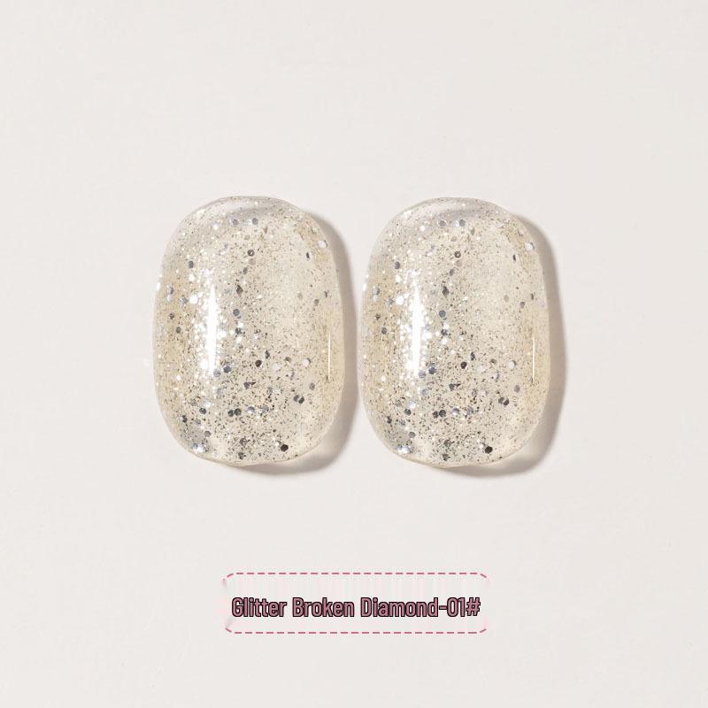 2024 Super Flash Silver Diamond Glitter Nail Polish Gel