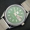 JAPAN VINTAGE REFURBISHED SEIKO 5 AUTOMATIC MENS GREEN DIAL WATCH A440628-4 Sk-a440628