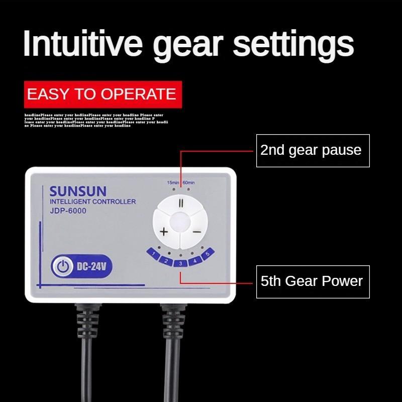 Cicha pompa zanurzeniowa do akwarium o zmiennej częstotliwości 24V Regulowana pompa cyrkulacyjna Pompa filtracyjna specyficzna do akwarium