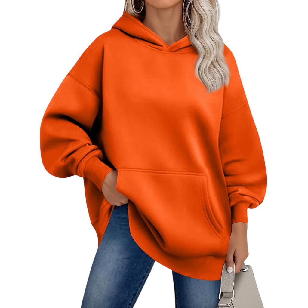 Womens Oversized Sweatshirts Fleece Hoodies Long Sleeve Pullover Outfits With Pocket