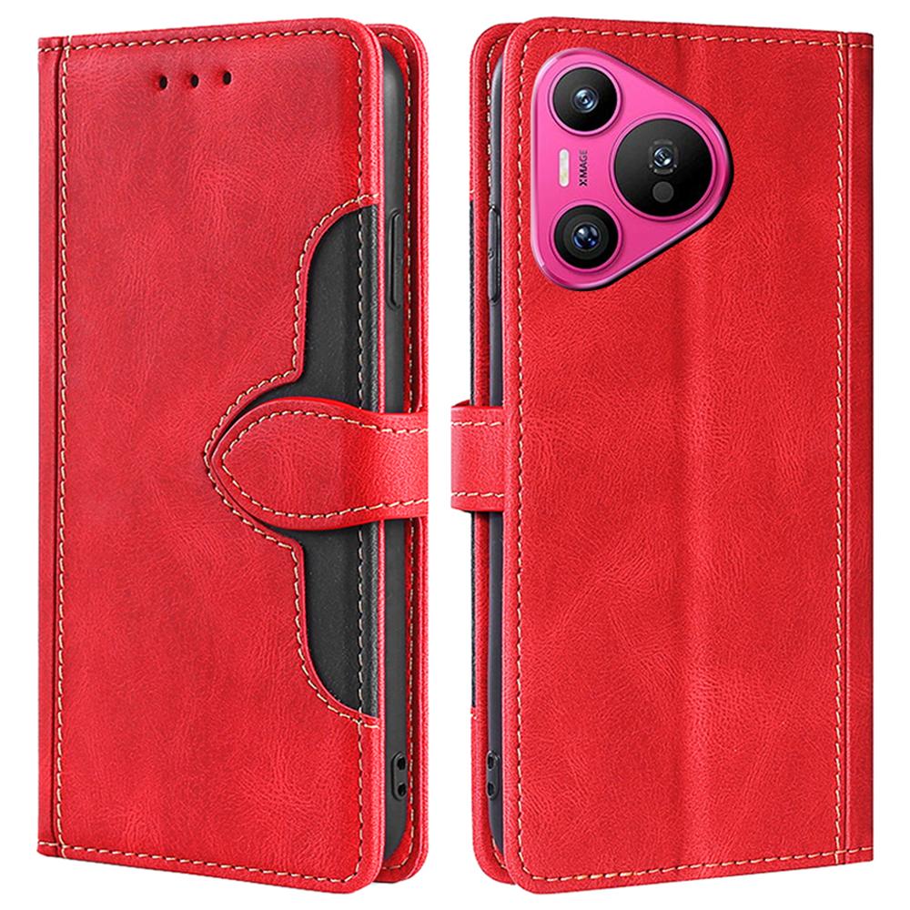 For Huawei Pura 70 Case Magnetic Buckle Leather Skin Feel Phone Cover