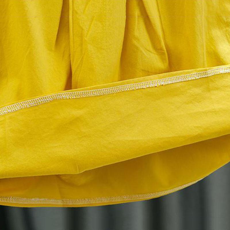 Dětské oblečení Dívčí šaty Letní dívčí Dětské princeznovské šaty Bez rukávů Kulatý výstřih Sukně ve tvaru A Žlutá ananasová sukně