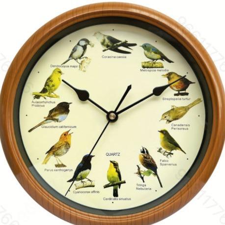 Cuckoo Round Wall Clock with Cuckoo Call On the Hour, Christmas-themed Wall Clock with Music