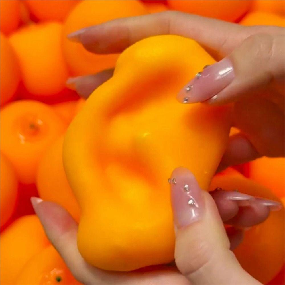 Simulated Orange Stress Relief Toys Moldable Shape Squeeze Ball New Fidget Toys Stress Relief