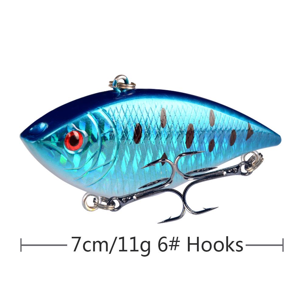 Vibration Lure Set, 11g for Long Casts, All Water Layers, Universal Bass Fishing Artificial Bait