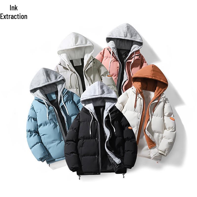 

Men’s American Retro Two-Piece Hooded Cotton Winter Coat 4XL