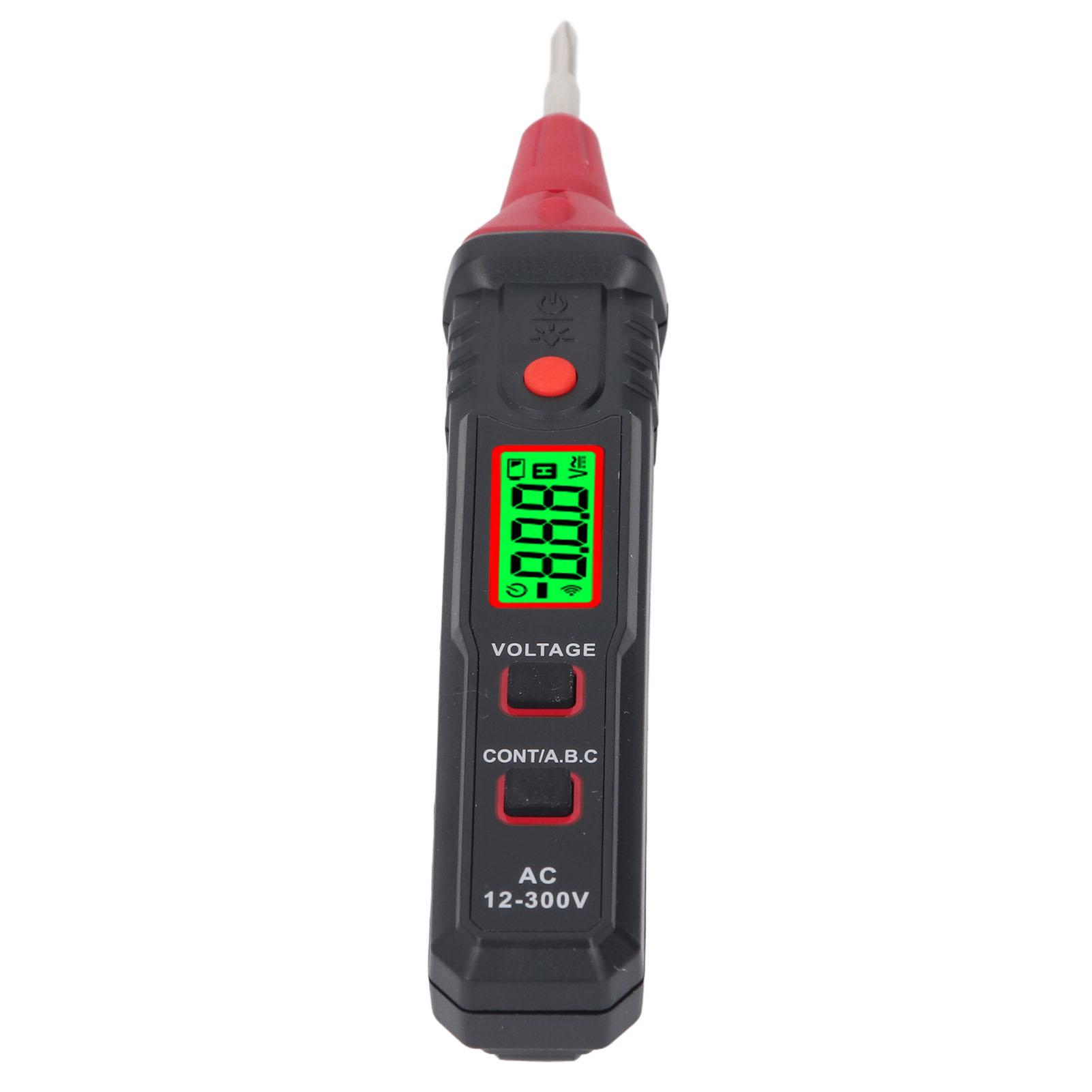 

Voltage Tester Pen LCD Display Sound Light Reminder NCV Phase Sequence Detection Digital Electrical Tester with