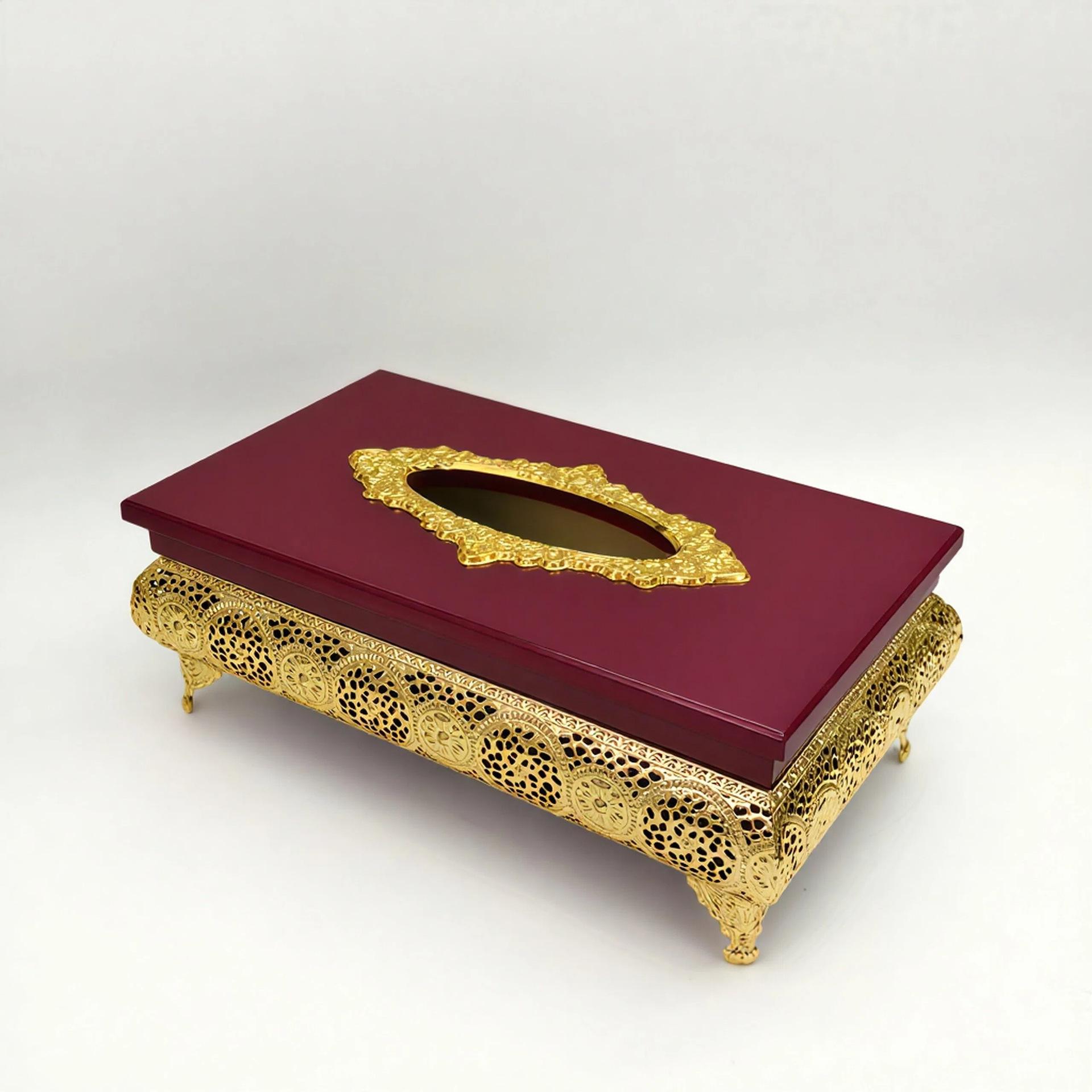 

European Style Tissue Box: Elegant & Creative Design for Living Room, Dining Table, Hotel, or Office Red Box