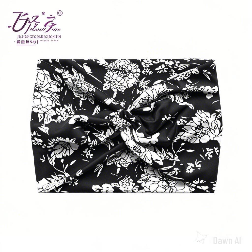 Ultra-Wide Knotted Yoga Headband - Women's Elastic Sports Hair Accessory