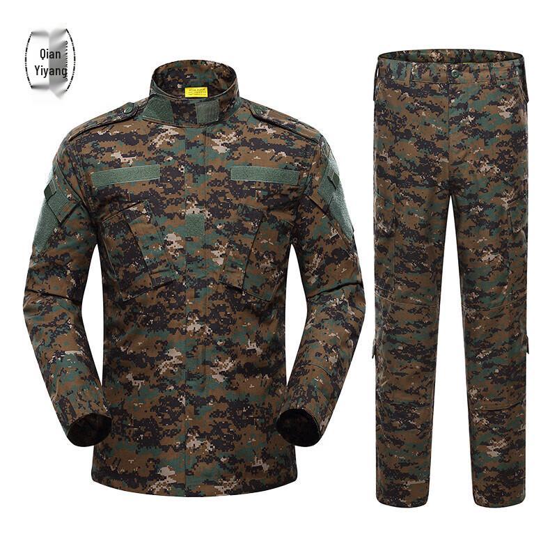 QIANYIYANG Men's Camouflage Tactical Training Suit Set