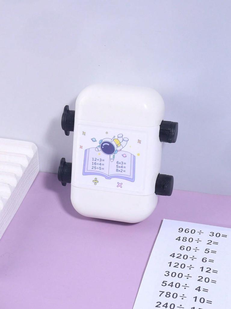 Creative Two-in-one Double Roller Random Multiplication Stamp, Student Practice Math Calculation Question Builder Roller Stamp