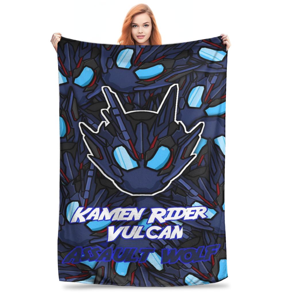 Super Soft kamen rider anime Throw Blanket Premium Flannel Fleece Lightweight Bed Blanket Fuzzy Plush Bedspread All Season Use