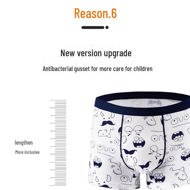 MWR Boys' Cartoon Cotton Boxer Briefs 4-Pack