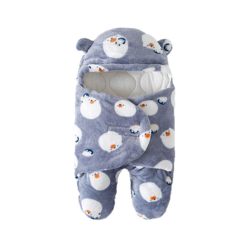Anti-Startle Cotton Swaddle Blanket for Newborns - All-Season Baby Sleeping Bag