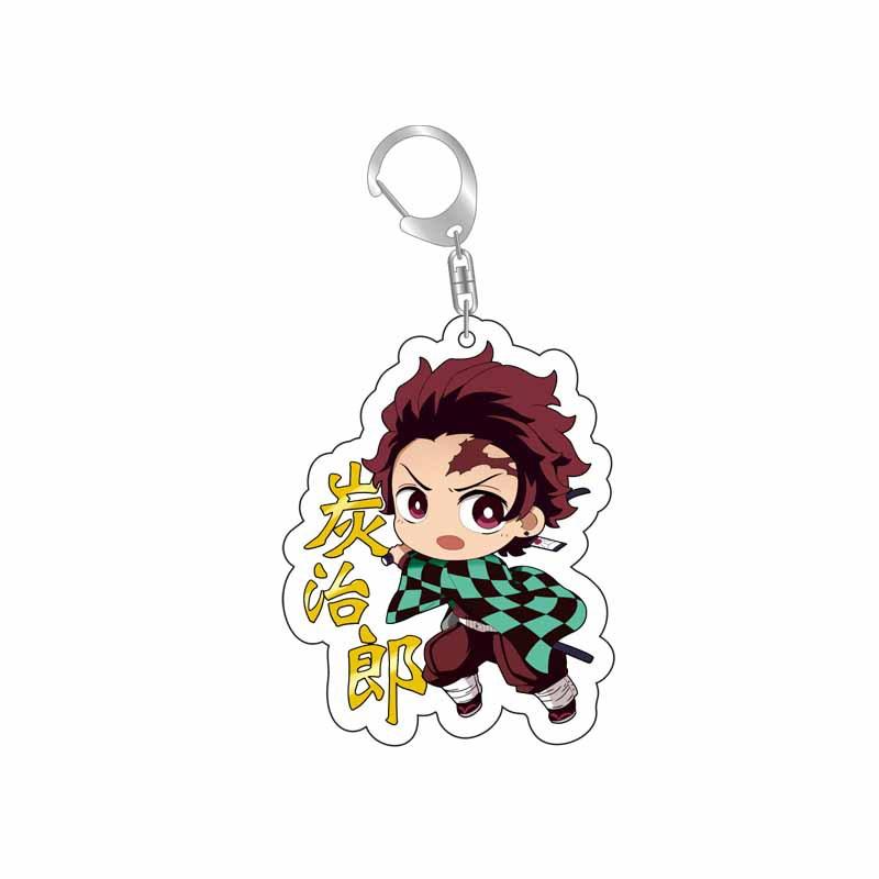 Demon Slayer Kimetsu No Yaiba Infinity Castle Acrylic Keychain Accessories Bag Charm Tokitou Muichirou Action Model Figure Playthings