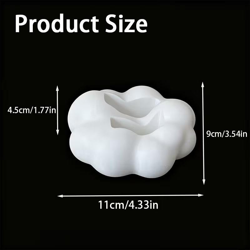 Cute 3D Cloud-Shaped Remote Control Holder - Desktop Home Storage Organizer Stand for TV/Air Conditioner Remotes, Phones Gadgets