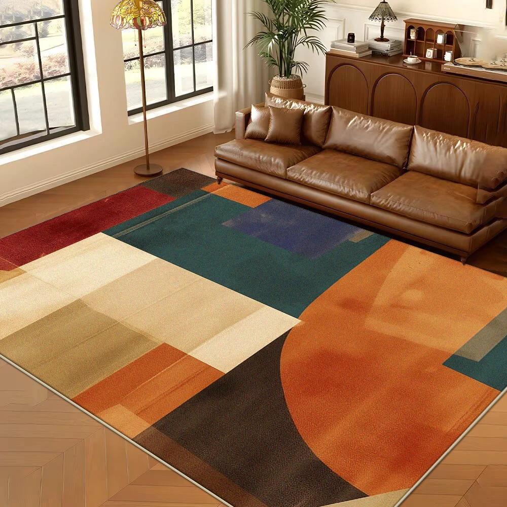 Nordic Abstract Decoration Rug for Living Room Home Sofa Area Lounge Non-slip Carpet Bedroom Study Washable Entrance Door Mat