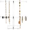 Acrylic Hairband Display Stand 2-Tier T-bar Hair Hoop Headband Hanging-Jewelry Organizer for Necklaces Bracelet Earring