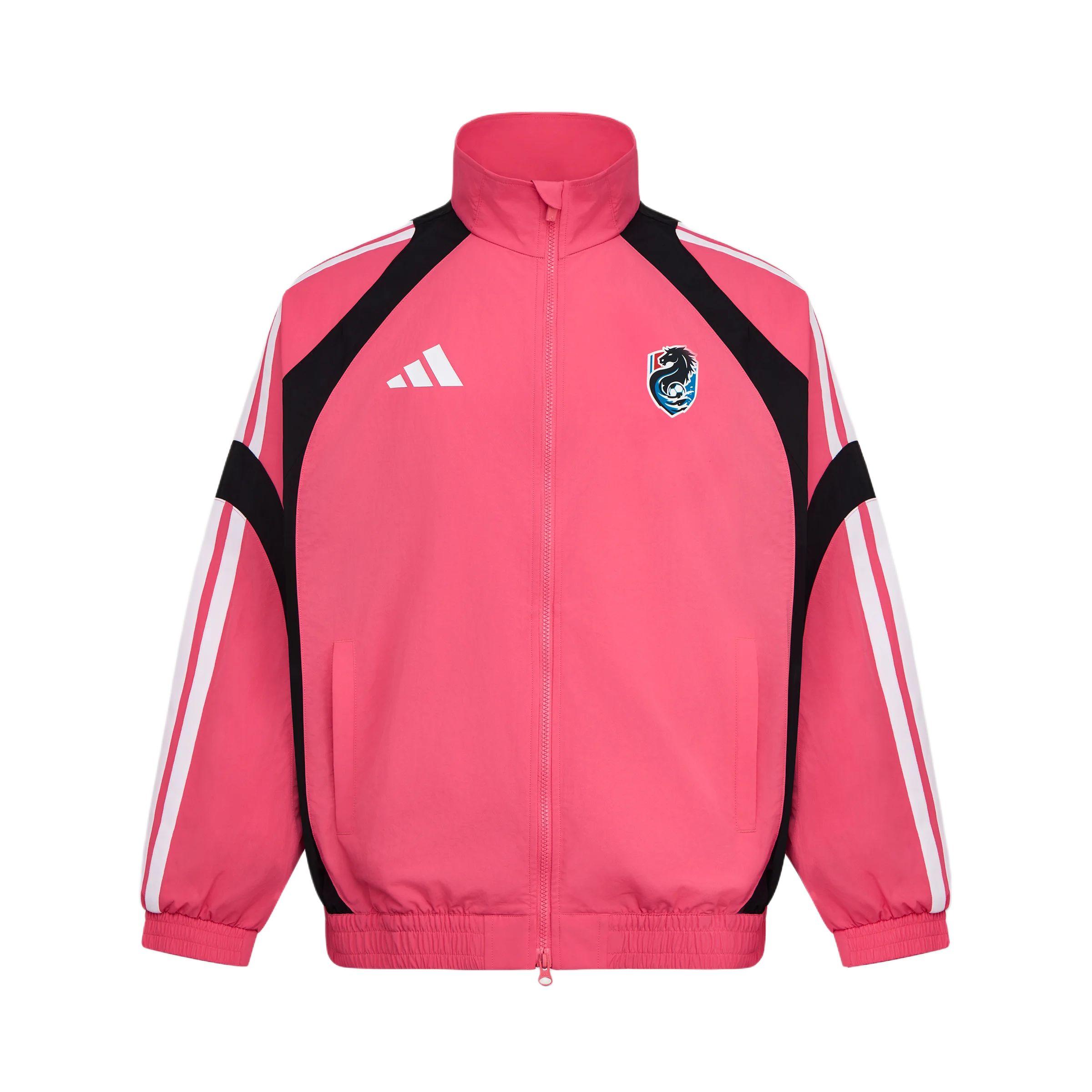 

Adidas Jackets Unisex Natural Pink/Black Stand Collar Moderate Other LG1976 L