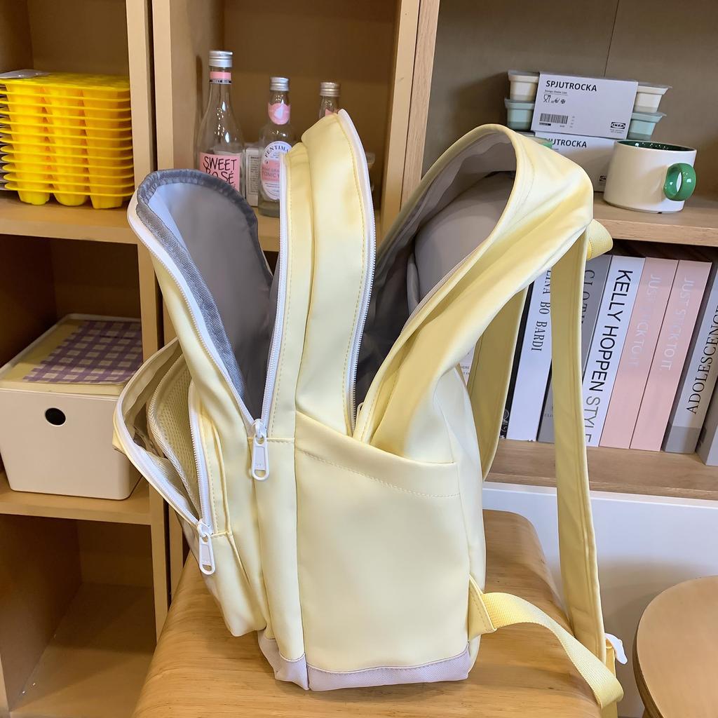 ZESU Ita Large Korean PVC Perfect for Elementary and High School Students Women's Bag, Capacity, Style, Girls' Backpack, Backpack, Transparent,