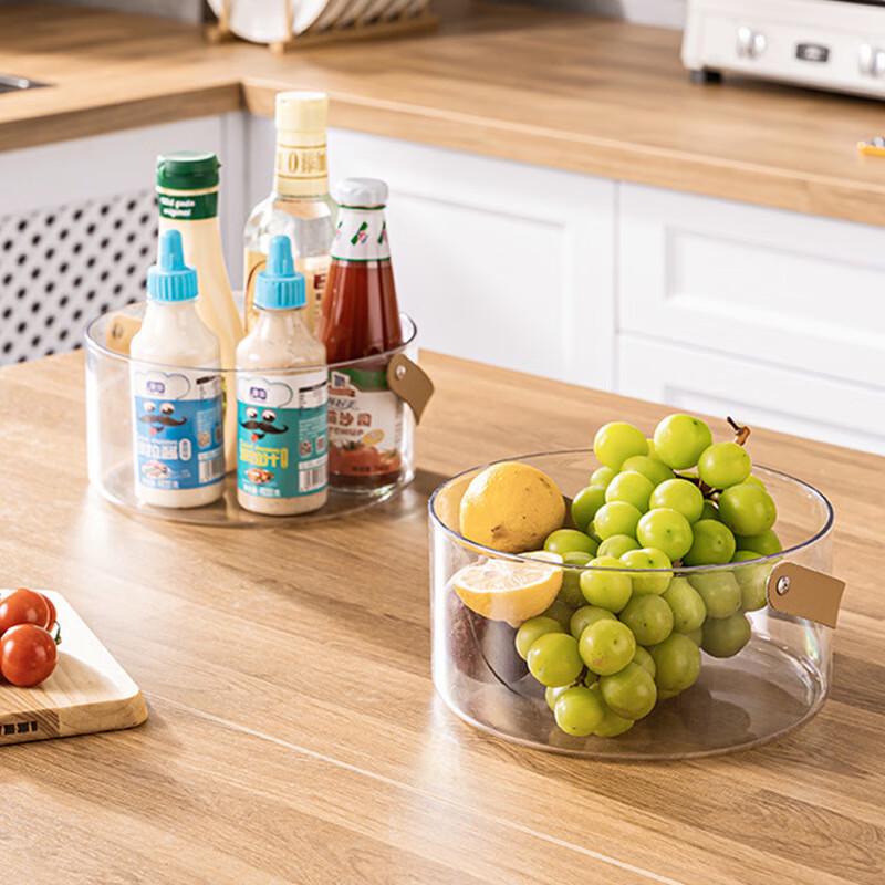 Changbaosen Large Transparent Hand-held Fruit & Snack Storage Baskets (2-Pack)