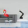 Flamingo Fairy Garden Sculpture And Abstract Thinker Ladder Statue Resin Figurine for Holiday Art