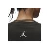 Jordan Loose Fit Short Sleeve T-Shirt With Logo Print Women Tops Gray Black FV7123-045