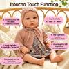 Păpușă Reborn Drăguță Itoucho Sensibilă la Atingere Cu 6 Efecte Sonore Diferite Păpușă Reborn Interactivă Realistă Jucărie Cadou Jucărie pentru Adult