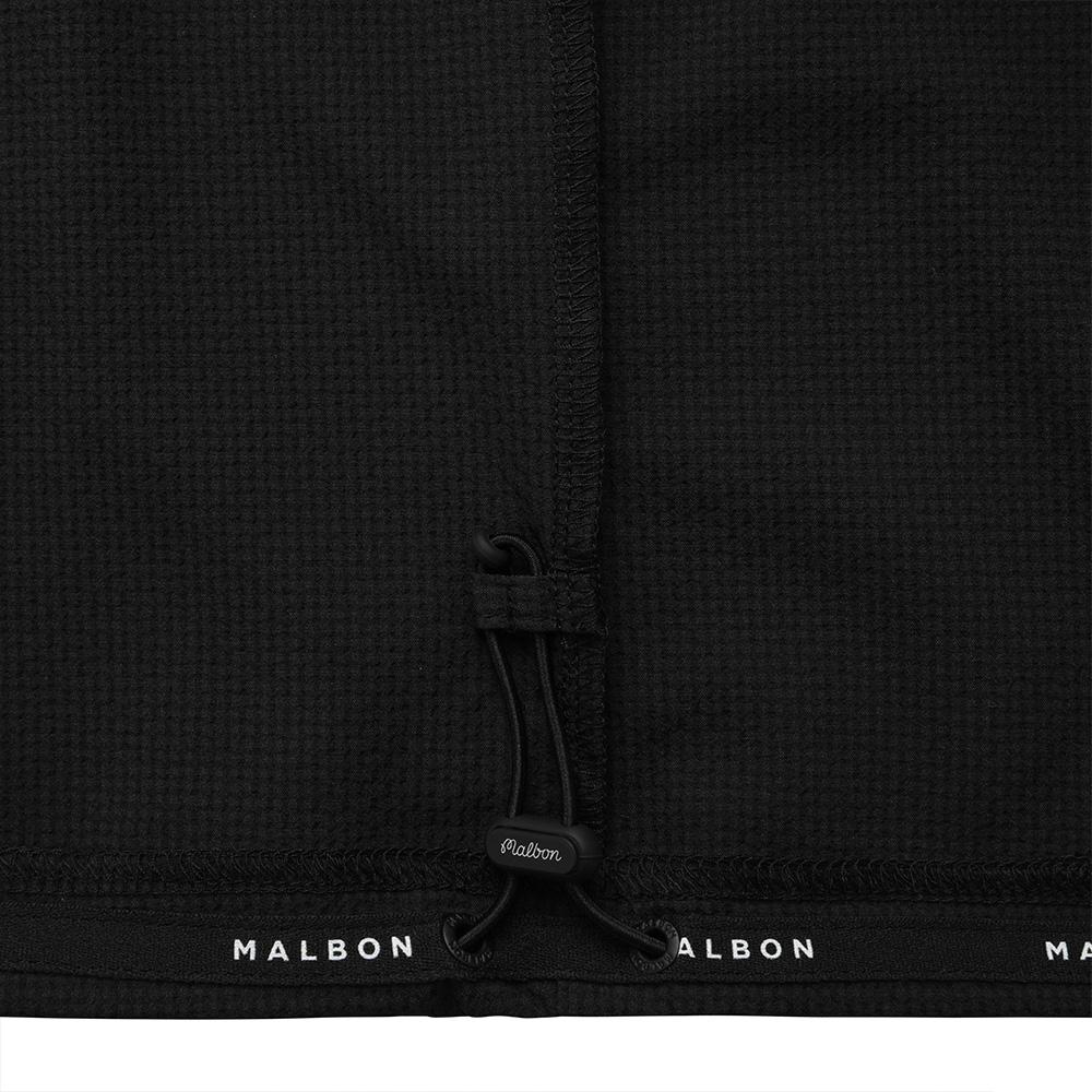 MALBON GOLF Seersucker Collar Piste Black (Man)