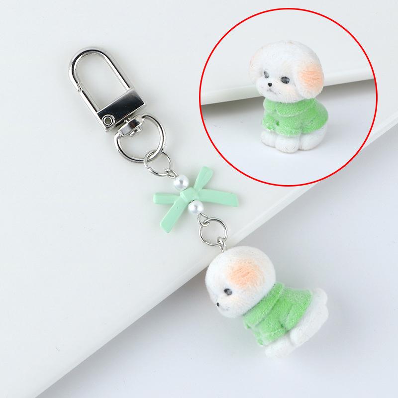 

Пушистый котенок брелок декор подарки Y2K флокированное животное подвеска для телефона женщины девушки каваии сумка шарм кольцо для ключей