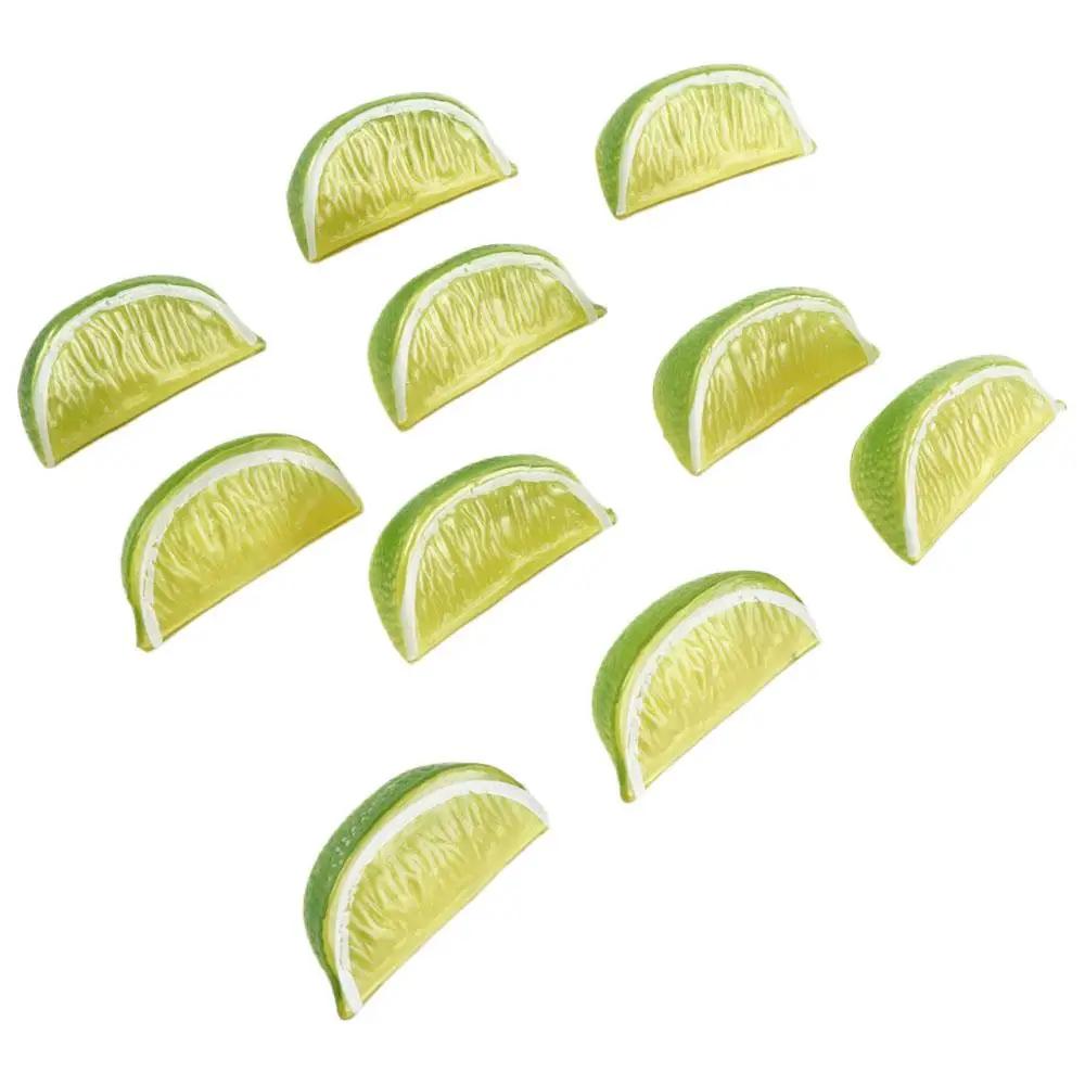 Party Decoration Home Photography Props Fake Fruit Simulation Fruit Artificial Lemon Slice Kitchen Decor Fake Limes Chips