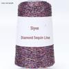 Filato di paillettes Siyue 2mm - Lana tessuta a mano per progetti fai da te (100 grammi)