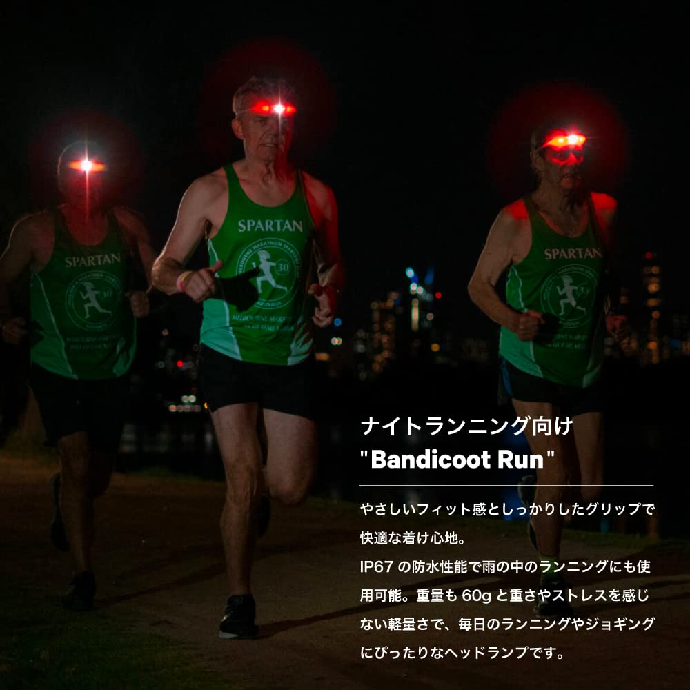 [Genuine Japanese Product] KNOG Headlight Bandicoot Run Blue [BANDICOOT RUN BLUE] 250 Lumens IP67 Waterproof USB Rechargeable Lightweight