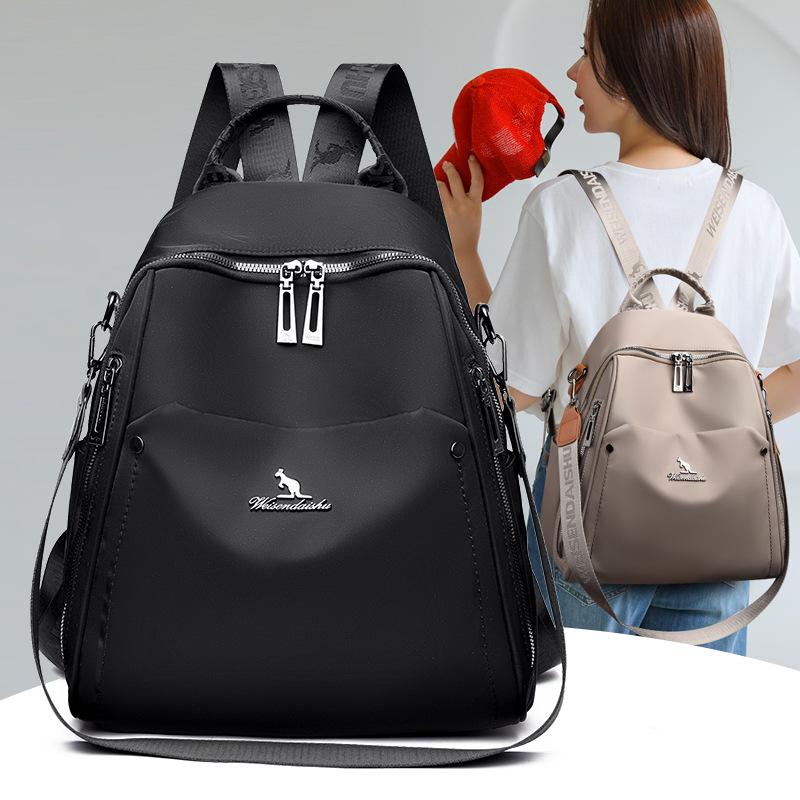 School Bag for Women, Oxford Fabric Backpack, Lightweight Waterproof Commuter Backpack, Casual Large Capacity, Mom Travel Backpack Wholesale
