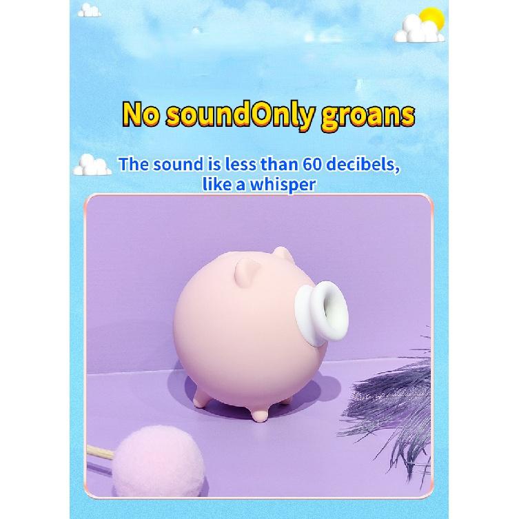 10 Frequency Cute Pig Sucker Vibrator Nipple Clitoris Sucking Breast Massager Female Masturbation Orgasm Supplies Adult Sex