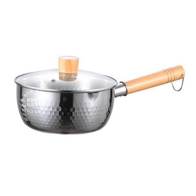 SJG 18cm Stainless Steel Hammered Yukihira Baby Food Pot