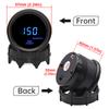 Universal 52mm Oil Pressure Gauge with Warning Blue LED Digital 0-150PSI Oil Press Meter 1/8NPT Sensor for Gasoline Car 12V